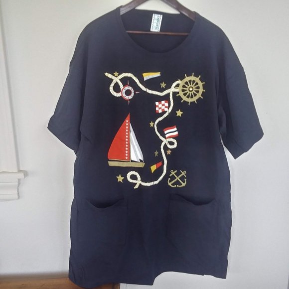 Other - Nautical Cover-Up or T-Shirt Dress